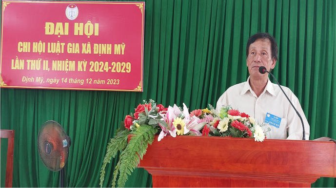 Phát biểu của Ông Nguyễn Hùng Dũng-Chủ tịch Hội Luật gia huyện Thoại Sơn